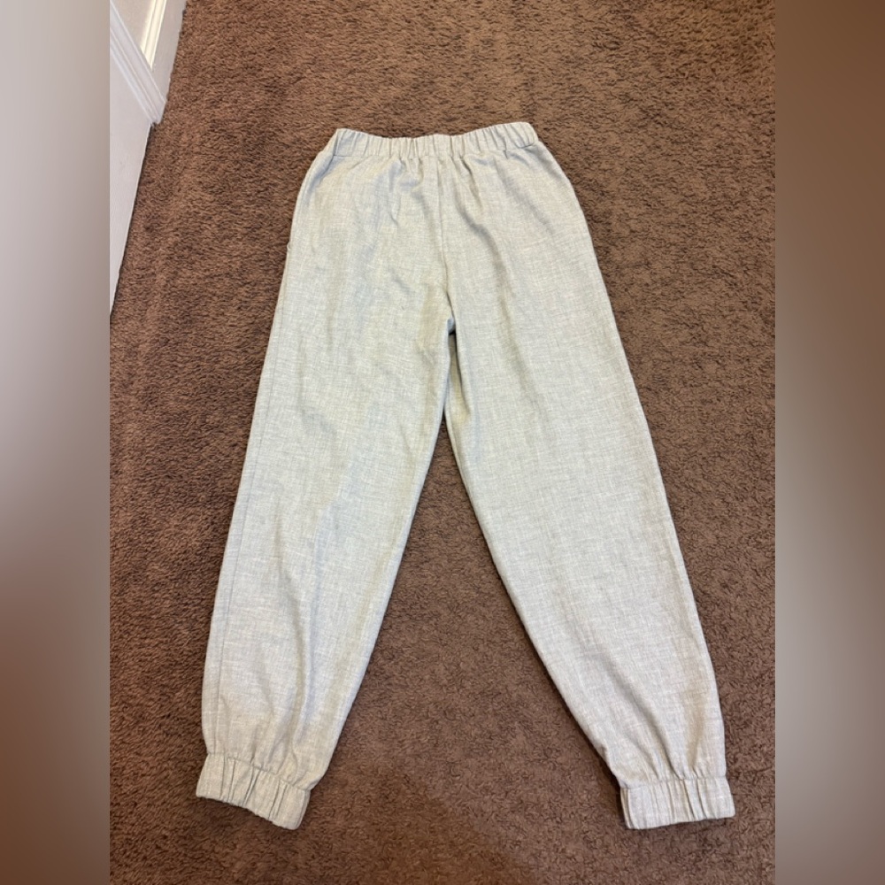 2 FOR $20The Select Moscow Gray Pleated Jogger Trouser Pants High Rise Elastic S - Picture 6 of 8
